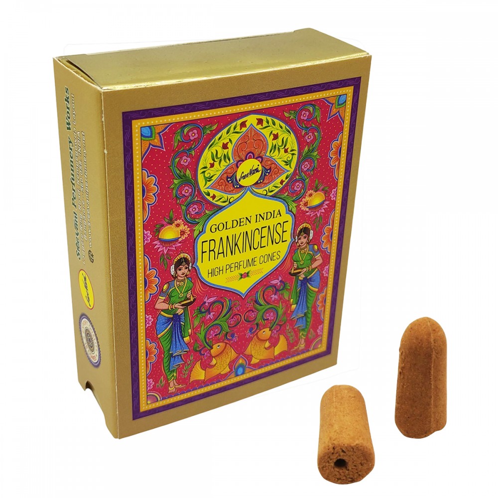 INCENSO CONE GOLDEN INDIA FRANKINCENSE REF: 4797