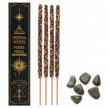 INCENSO CRYSTAL SCENTS PIRITA COM PEDRAS AROMÁTICAS E 8 VARETAS REF: 1070C INCENSO CRYSTAL SCENTS PIRITA COM PEDRAS AROMÁTICAS E 8 VARETAS REF: 1070C