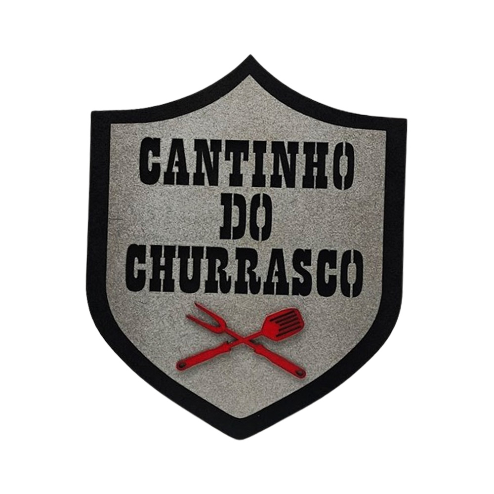 PLACA DECORATIVA CANTINHO DO CHURRASCO EM MDF REF: 202