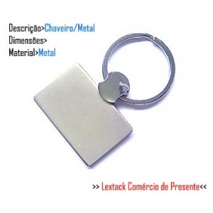 CHAVEIRO EM METAL.  TAM: 13x4.4x1CM