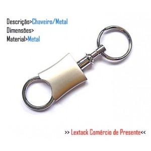 CHAVEIRO EM METAL. TAM:9x4.4x3CM
