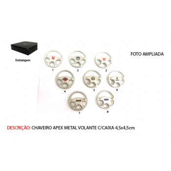 CHAVEIRO EM METAL. TAM:6X6X1.4CM