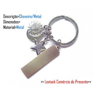 CHAVEIRO EM METAL. TAM:9x4x3CM