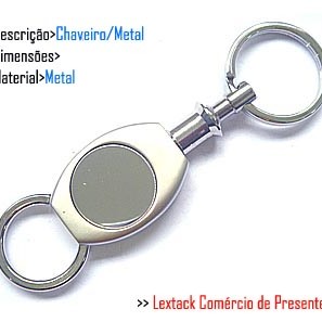 CHAVEIRO EM METAL. TAM:9x4.4x3CM CHAVEIRO EM METAL. TAM:9x4.4x3CM