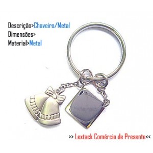 CHAVEIRO EM METAL. TAM:9x4.4x2cm CHAVEIRO EM METAL. TAM:9x4.4x2cm