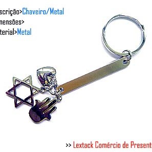 CHAVEIRO EM METAL. TAM:9x4.4x2CM