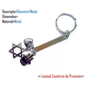 CHAVEIRO EM METAL. TAM:9x4.4x2CM