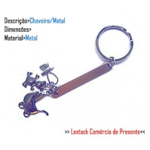 CHAVEIRO EM METAL. TAM: 9x5x3CM