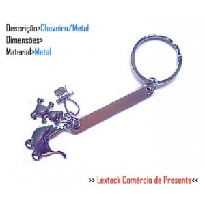 CHAVEIRO EM METAL. TAM: 9x5x3CM CHAVEIRO EM METAL. TAM: 9x5x3CM
