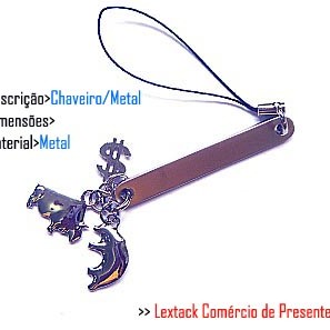CHAVEIRO EM METAL. TAM:9x4.4x2CM