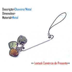 CHAVEIRO EM METAL. TAM: 9x5x2cm