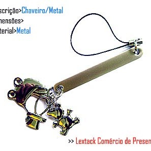 CHAVEIRO EM METAL. TAM:9x5x2CM
