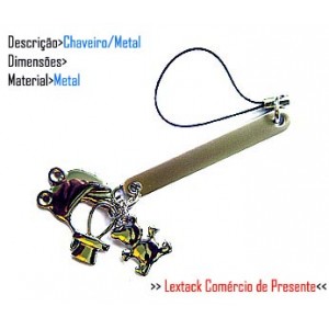 CHAVEIRO EM METAL. TAM:9x5x2CM