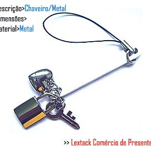 CHAVEIRO EM METAL. TAM:9x5x3CM CHAVEIRO EM METAL. TAM:9x5x3CM