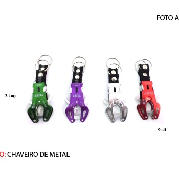 CHAVEIRO EM METAL. TAM:10x6x3CM CHAVEIRO EM METAL. TAM:10x6x3CM