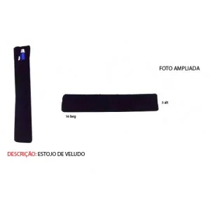 ESTOJO EM VELUDO. TAM:16X3CM