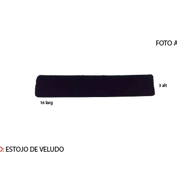 ESTOJO EM VELUDO. TAM:16X3CM ESTOJO EM VELUDO. TAM:16X3CM