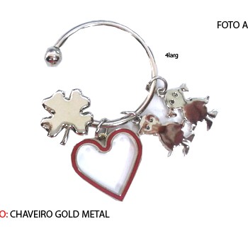 CHAVEIRO EM METAL.. TAM:9x5x2cm