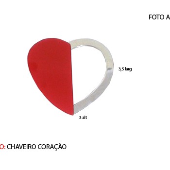 CHAVEIRO EM METAL. TAM:7x7x4CM