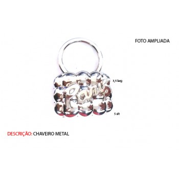 CHAVEIRO EM METAL. TAM:9x4.4x1CM