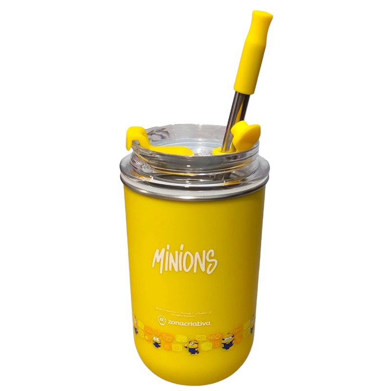 COPO NEO COM CANUDO 300ML MODELO MINIONS REF: 10027004 COPO NEO COM CANUDO 300ML MODELO MINIONS REF: 10027004