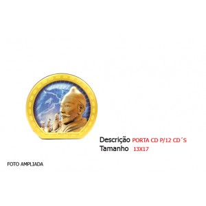 PORTA CD PARA 12 CDS. TAM:16.5X15.5X3CM