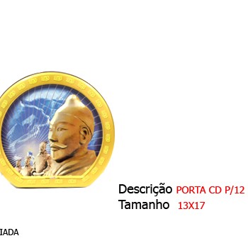 PORTA CD PARA 12 CDS. TAM:16.5X15.5X3CM