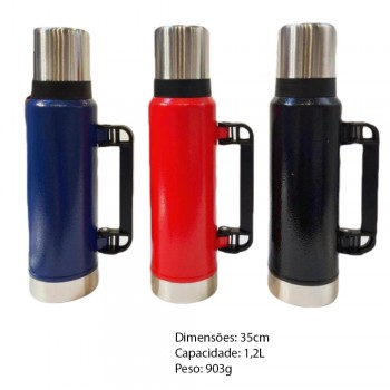 GARRAFA AÇO INOX 1,2L REF: GF-025 GARRAFA AÇO INOX 1,2L REF: GF-025