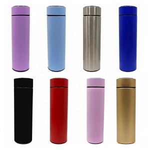 GARRAFA ISOTÉRMICA COM TERMÔMETRO EM INOX-304 500ML REF: SL-32Z