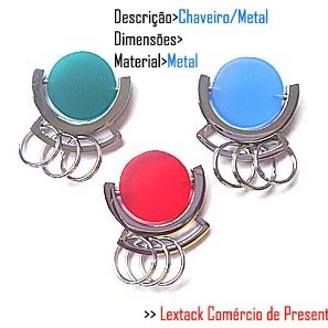 CHAVEIRO EM METAL.. TAM:13x5x1cm