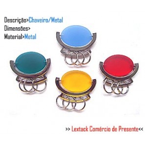 CHAVEIRO EM METAL.. TAM: 8x6x1cm