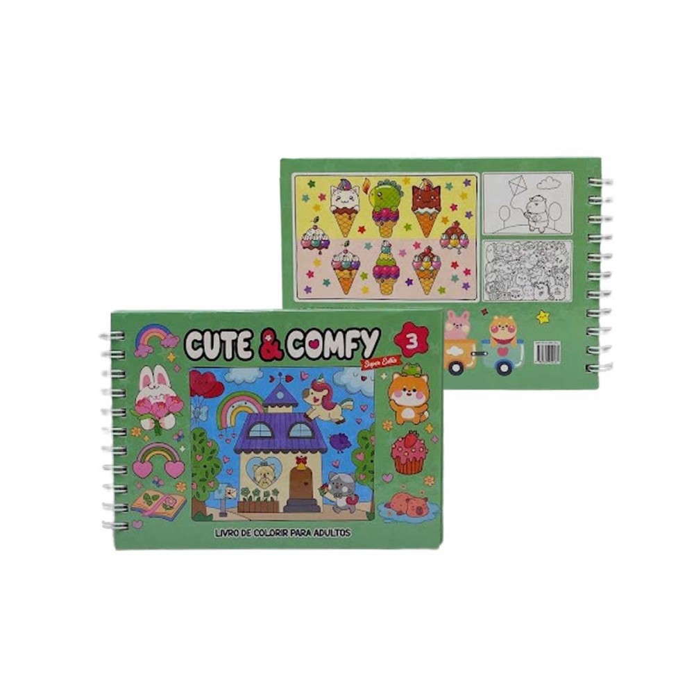 CADERNO DE DESENHO CUTE & COMFY MODELO 3 REF: 9786560952461 CADERNO DE DESENHO CUTE & COMFY MODELO 3 REF: 9786560952461