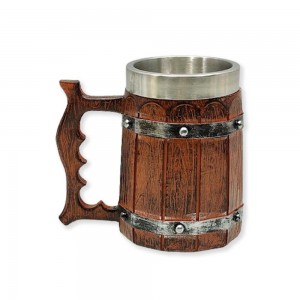 CANECA MEDIEVAL MODELO BARRIL EM METAL E INOX REVESTIDA DE RESINA REF: AP230014B CANECA MEDIEVAL MODELO BARRIL EM METAL E INOX REVESTIDA DE RESINA REF: AP230014B