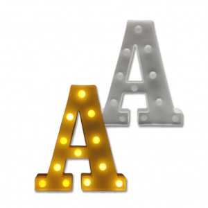 LUMINÁRIA LED DECORATIVA NÚMERO BRANCA EM PLÁSTICO REF: AP6092BR