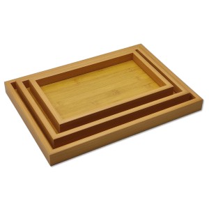 TÁBUA RETANGULA DE CORTE COM 3 BANDEJAS EM BAMBU REF: AP947TZ-3 TÁBUA RETANGULA DE CORTE COM 3 BANDEJAS EM BAMBU REF: AP947TZ-3