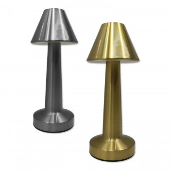 LUMINÁRIA DECORATIVA DE MESA COM CABO USB LED 3 TONS DE METAL REF: APB06T-A