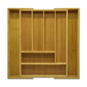 ORGANIZADOR DE GAVETA EXPANSÍVEL EM BAMBU REF: APKF-3T