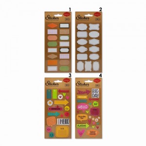 CARTELA DE ADESIVOS EM PLÁSTICO MODELO MODURAS E BALÕES REF: APZTHC-1