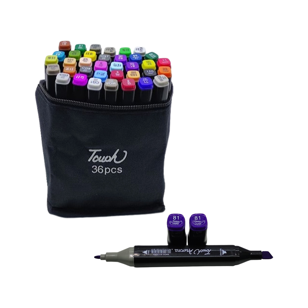KIT COM 36 CANETAS MARCADORAS DE PONTA DUPLA PROFISSIONAL REF: WH-MKB36 KIT COM 36 CANETAS MARCADORAS DE PONTA DUPLA PROFISSIONAL REF: WH-MKB36
