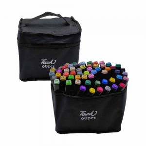 KIT COM 60 CANETAS MARCADORAS DE PONTA DUPLA PROFISSIONAL REF: WH-MKB60 KIT COM 60 CANETAS MARCADORAS DE PONTA DUPLA PROFISSIONAL REF: WH-MKB60