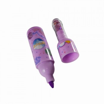 KIT 6 MINI MARCA TEXTO EM PLÁSTICO REF: DL-2028B KIT 6 MINI MARCA TEXTO EM PLÁSTICO REF: DL-2028B