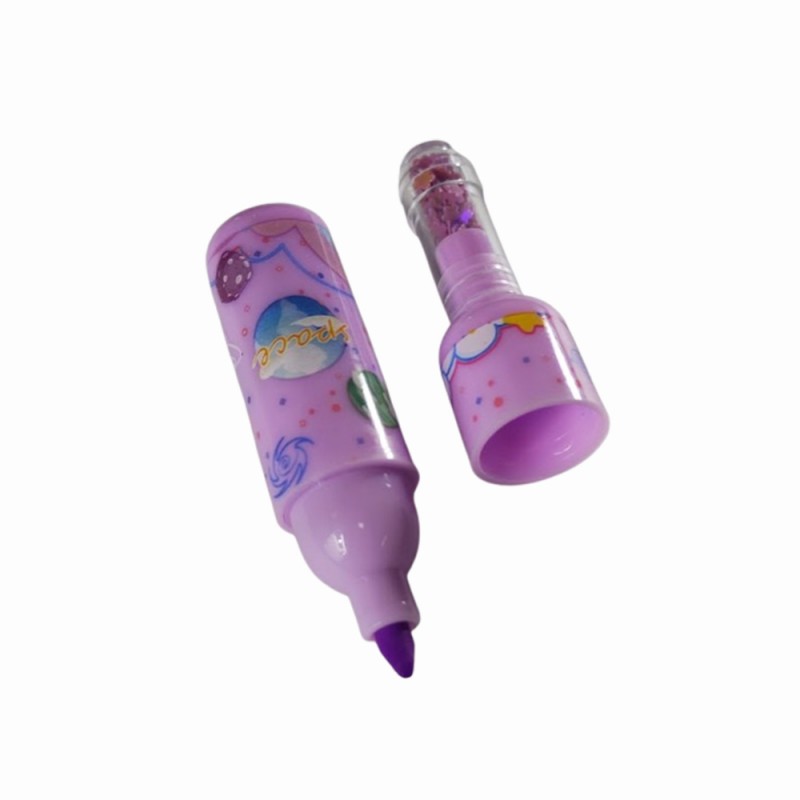 KIT 6 MINI MARCA TEXTO EM PLÁSTICO REF: DL-2028B KIT 6 MINI MARCA TEXTO EM PLÁSTICO REF: DL-2028B