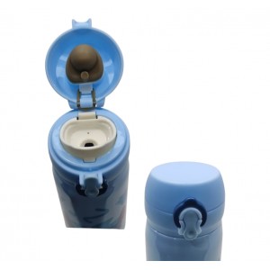 GARRAFA TÉRMICA MODELO STITCH EM INOX 400ML REF: DQH043-ST2 GARRAFA TÉRMICA MODELO STITCH EM INOX 400ML REF: DQH043-ST2