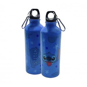GARRAFA DE ALUMÍNIO MODELO STITCH COM MOSQUETÃO 500ML REF: DQH060-ST3 GARRAFA DE ALUMÍNIO MODELO STITCH COM MOSQUETÃO 500ML REF: DQH060-ST3