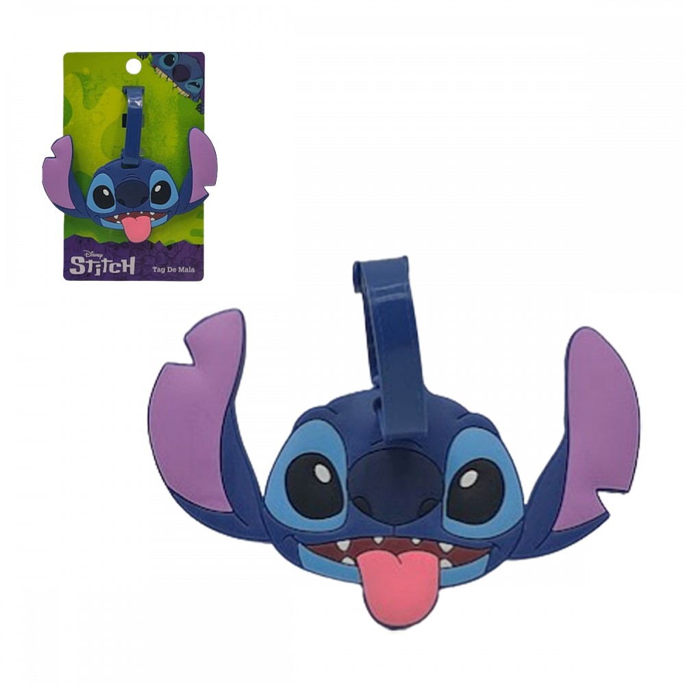 TAG PARA MALA DE VIAGEM MODELO STITCH EM PLÁSTICO REF: DYML020-ST2 TAG PARA MALA DE VIAGEM MODELO STITCH EM PLÁSTICO REF: DYML020-ST2
