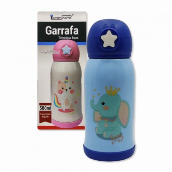 GARRAFA CLICK MODELO ELEFANTI 500ML EM INOX  REF: HG57706