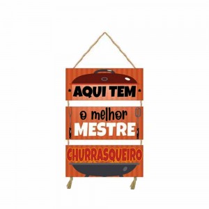 PLACA COM CORDA 3 PEÇAS MODELO AQUI TEM O MELHOR MESTRE CHURASQUEIRO REF: JPL2168 PLACA COM CORDA 3 PEÇAS MODELO AQUI TEM O MELHOR MESTRE CHURASQUEIRO REF: JPL2168