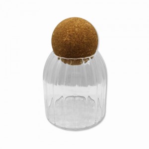 POTE DE VIDRO COM TAMPA EM CORTIÇA 400ML REF: MAZS10 POTE DE VIDRO COM TAMPA EM CORTIÇA 400ML REF: MAZS10