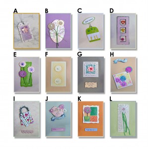 CARTÃO DE PAPEL MODELO FLORES "UNIDADE"  REF: MC0304