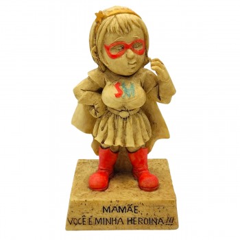 BONECO DE RESINA COM FRASE REF: NP212L